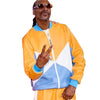 The Voice S026 Snoop Dogg Colorblock Leather Jacket
