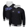The Wild Collective Black Dallas Cowboys Bomber Jacket