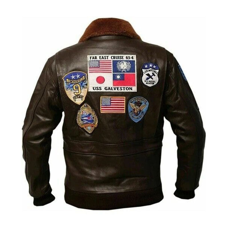 Tom Cruise Brown Top Gun Jacket