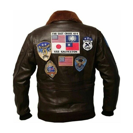 Tom Cruise Brown Top Gun Jacket