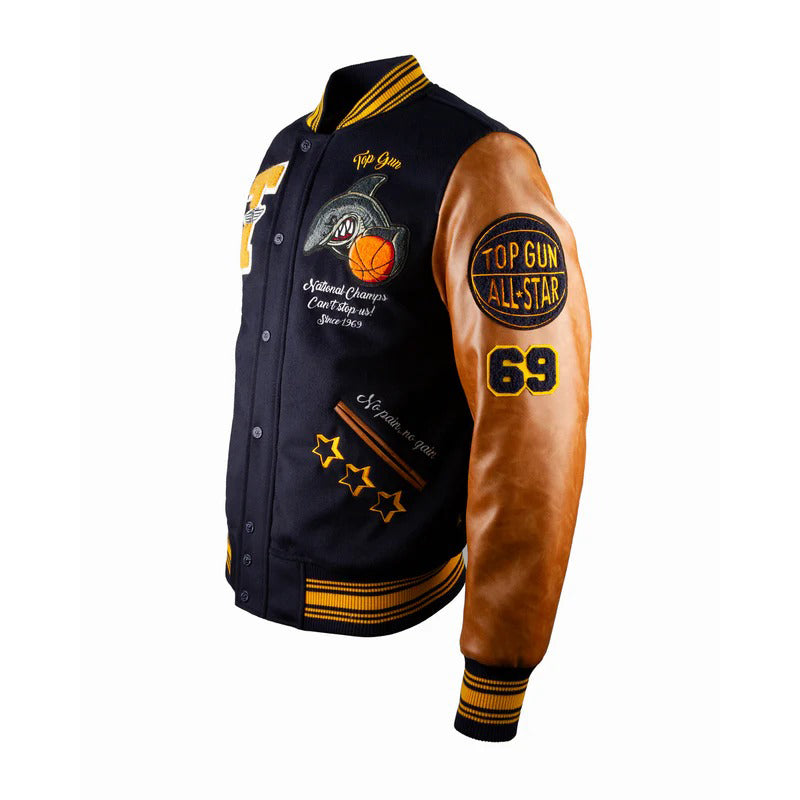 Top Gun Shark Varsity Jacket