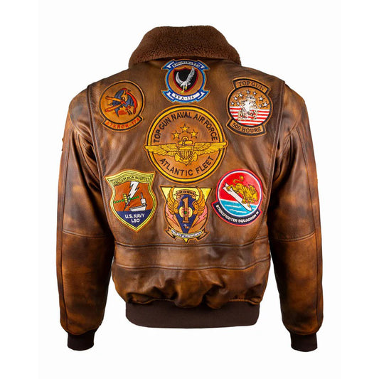 Top Gun Top Hook Leather Jacket