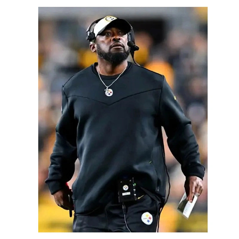 Mike Tomlin Steelers Black Sweatshirt