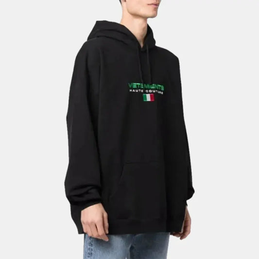 Vetements Logo-Print Pullover Hoodie