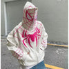 White Spiderman Edition Zipper Hoodie