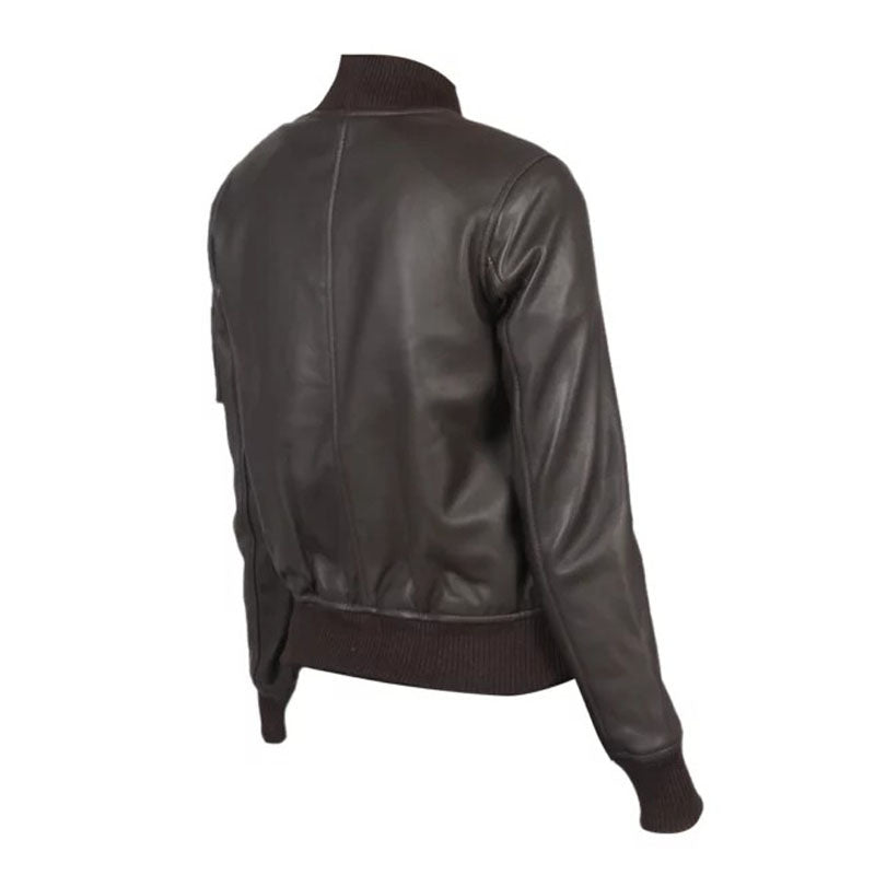 Women’s Ava Ma-1 Leather Jacket
