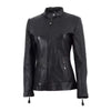 Women Cafe Racer Leather Jacket