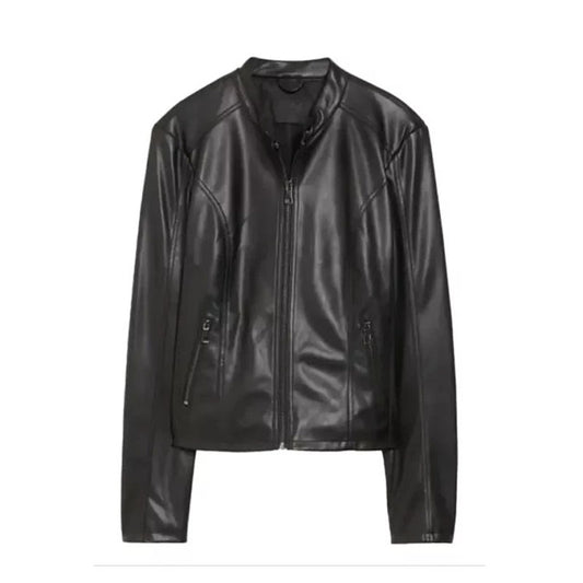 Women Faux Leather Biker Jacket