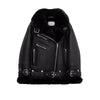 Women Moto Shearling Jacket