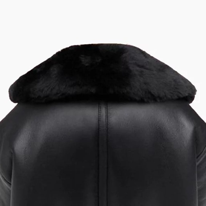 Women Moto Shearling Jacket