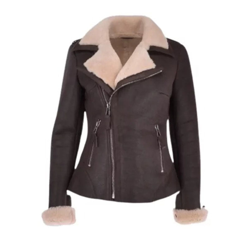 Women’s Aviator Shearling Jacket