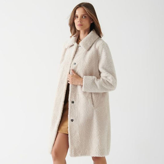 Women’s Beige Shearling Coat