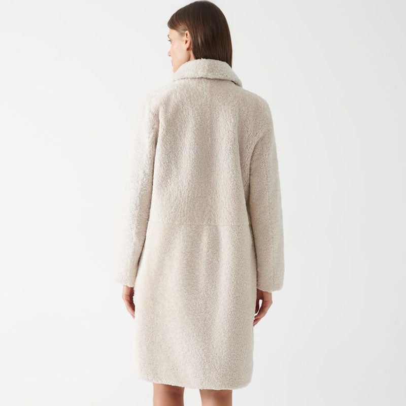 Women’s Beige Shearling Coat