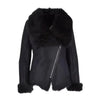 Womens Black Shearling Jacket