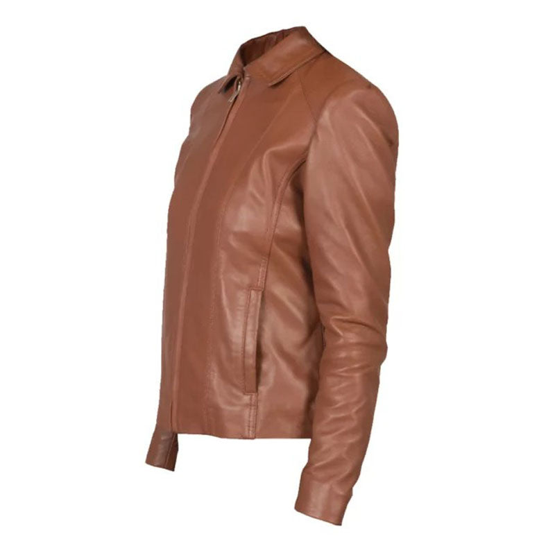 Colette Brown Leather Jacket