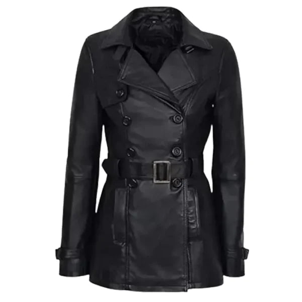 Womens-Double-Breasted-Black-Leather-Jacket-