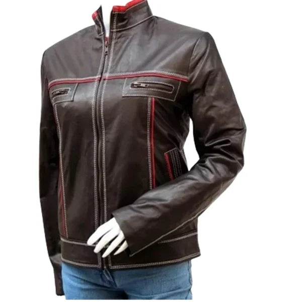Womens-Double-Stitched-Leather-Jacket