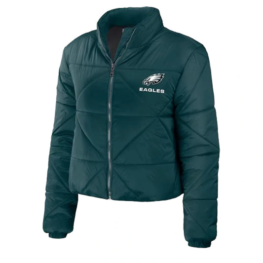 Women’s Philadelphia Eagles WEAR by Erin Andrews Green Puffer Jacket