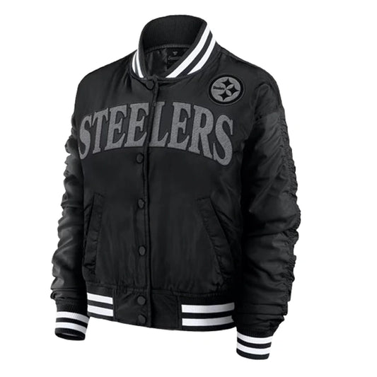 Women’s Pittsburgh Steelers Fanatics Black Elements Wave Jacket