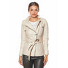 Women’s Real Beige Leather Jacket