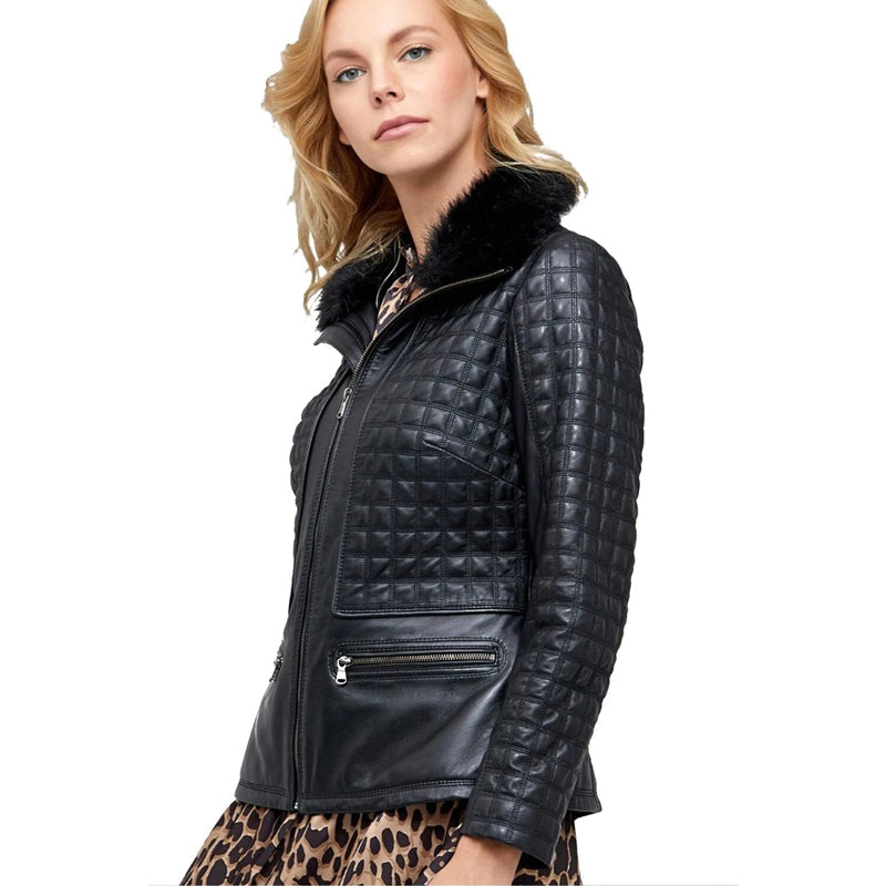 Women’s Real Black Leather Jacket