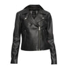 Womens Real Leather Biker Jacket