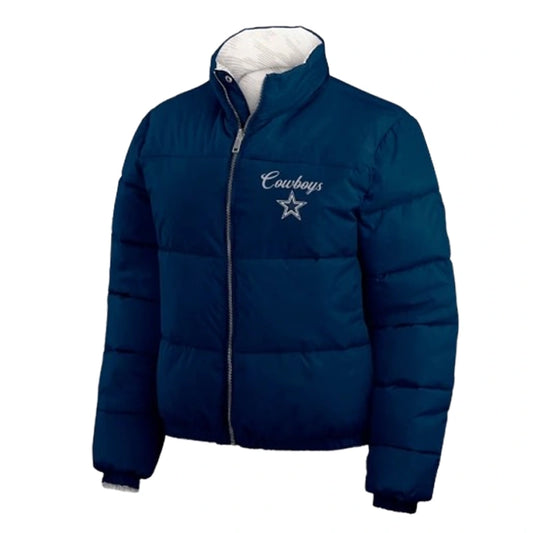 Women’s WEAR by Erin Andrews Navy/White Dallas Cowboys Jacket