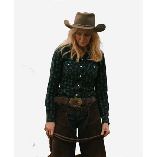 Yellowstone S05 Beth Dutton Printed Cotton Shirt