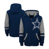 Youth Navy Dallas Cowboys Colorblock Hoodie