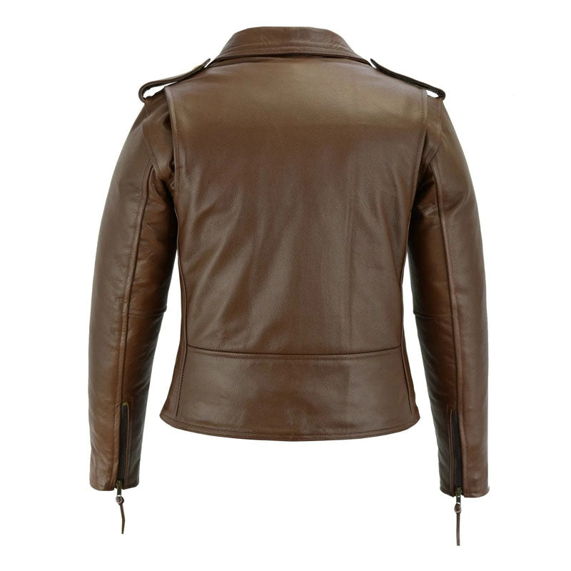 Women’s Classic Motorcycle Leather Jacket