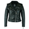 Women’s Classic Motorcycle Leather Jacket