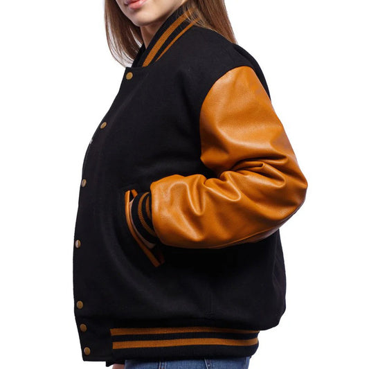 Womens-Bomber-Varsity-Leather-Jacket