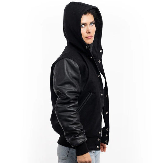 Womens-Hooded-Varsity-Leather-Jacket