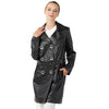 Women’s Real Black Leather Coat