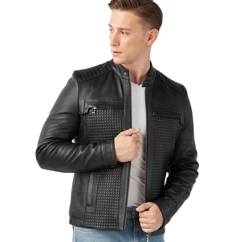 Men’s Real Black Leather Jacket