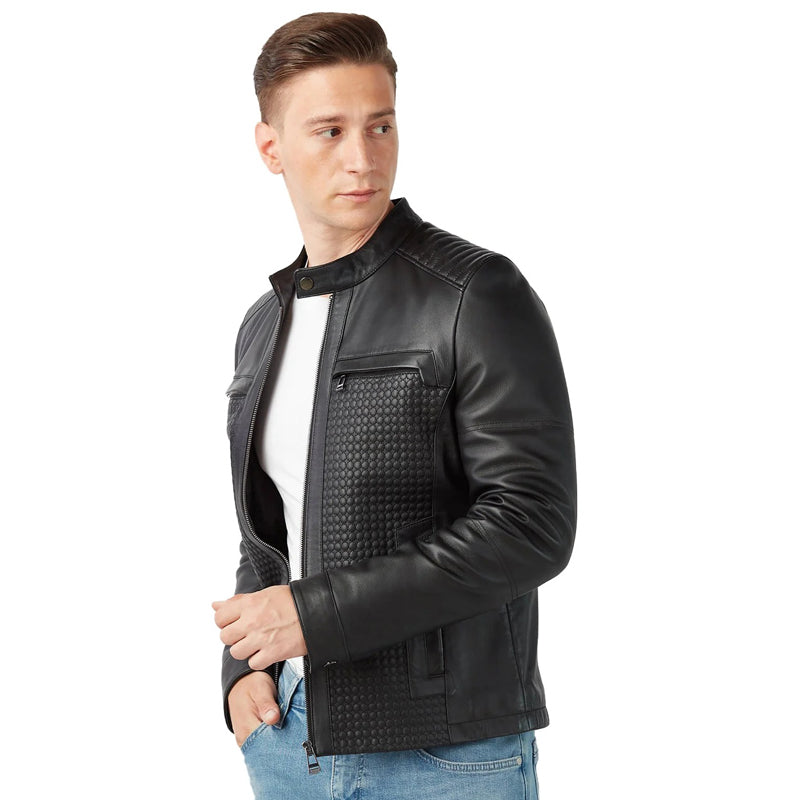 Men’s Real Black Leather Jacket