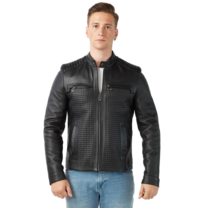 Men’s Real Black Leather Jacket