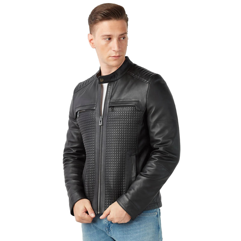 Men’s Real Black Leather Jacket