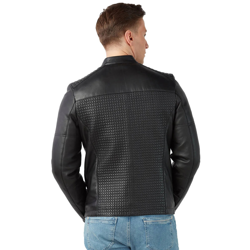 Men’s Real Black Leather Jacket