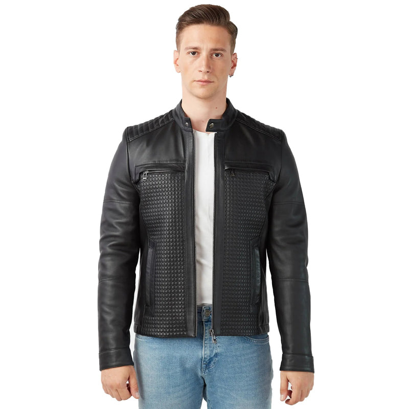 Men’s Real Black Leather Jacket