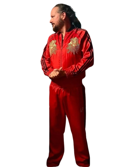 Korn x Adidas Jonathan Davis Red Tracksuit