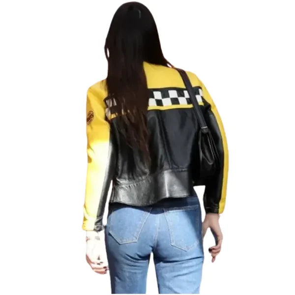 Kendall Jenner Aspen Trip 2023 Leather Jacket