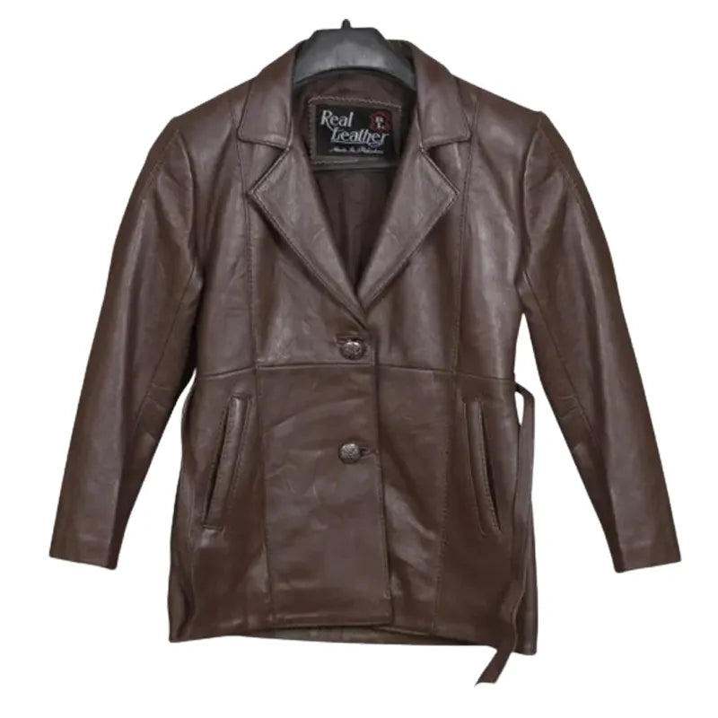 mens-chocolate-brown-leather-blazer
