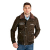 Men’s Real Brown Leather Air Force Jacket