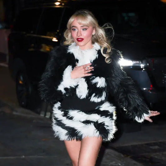 Sabrina Carpenter Christmas Fur Jacket