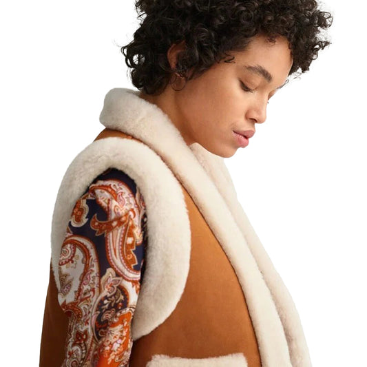 Womens-Shearling-Leather-Vest