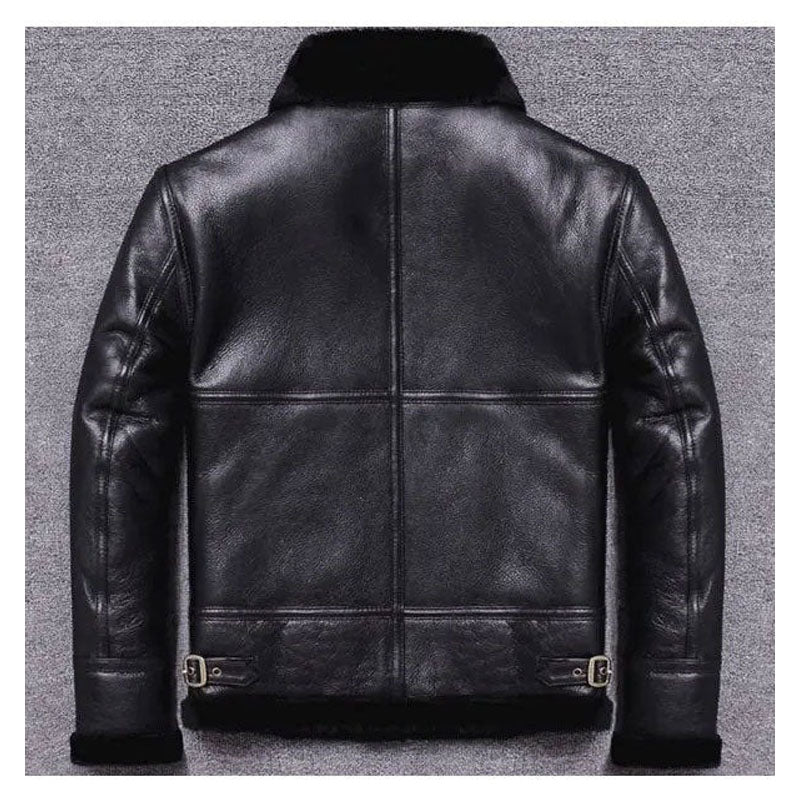 Mens Sheepskin Winter Fur Coat Jacket