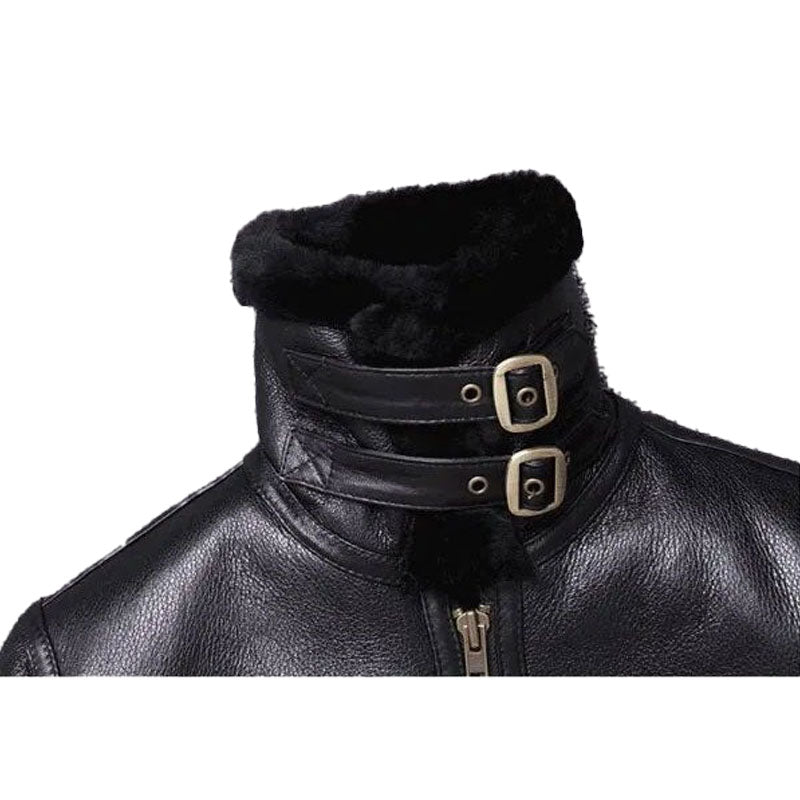 Mens Sheepskin Winter Fur Coat Jacket