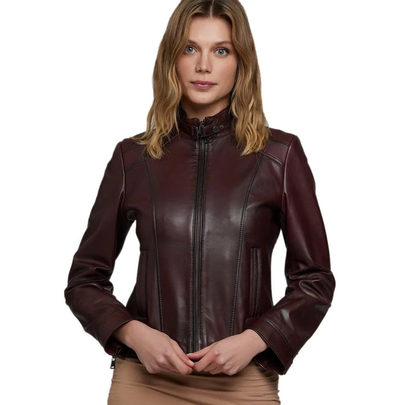 Women’s Real Dark Brown Leather Jacket