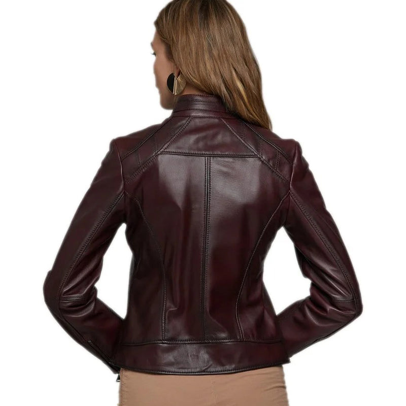Women’s Real Dark Brown Leather Jacket